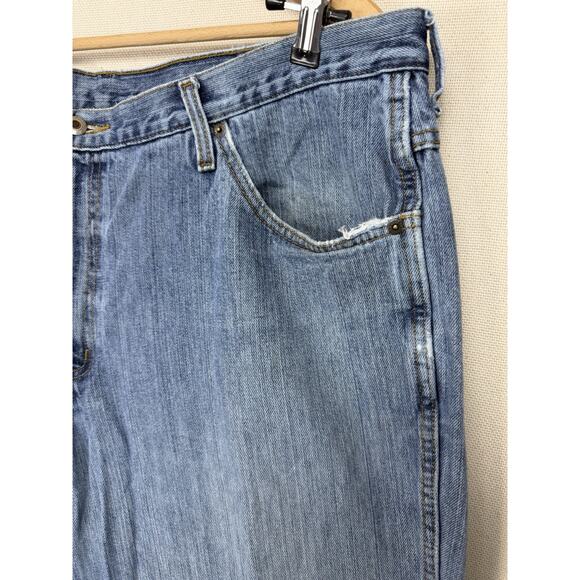 Cinch Jeans Men's Size 42 x 34 Denim 5 Pocket Western Work Jeans Distressed - Picture 3 of 16